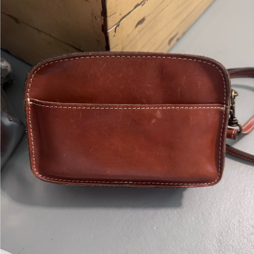 Patricia Nash Rich Brown Leather Belt Bag